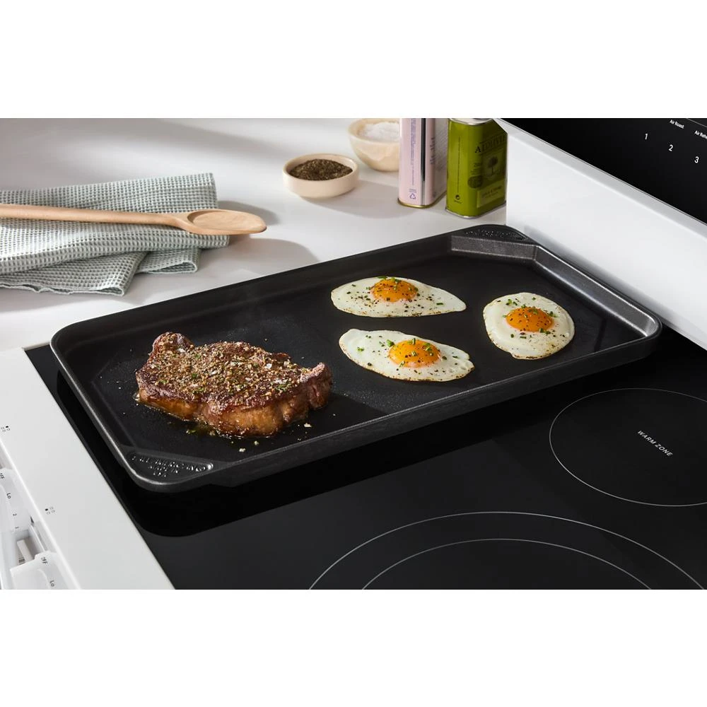 30-inch Electric Smart Range with Air Cooking Technology, No Preheat Air Fry, High Speed Preheat Oven, WipeClean™ Coating, and Steam/Self Clean view 37