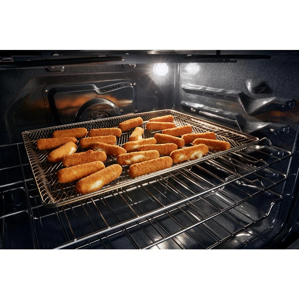 30-inch Electric Smart Range with Air Cooking Technology, No Preheat Air Fry, High Speed Preheat Oven, WipeClean™ Coating, and Steam/Self Clean view 40