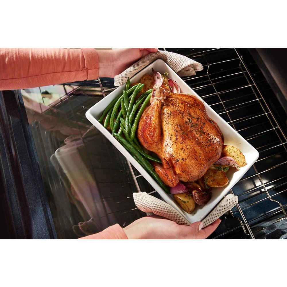 30-inch Electric Smart Range with Air Cooking Technology, No Preheat Air Fry, High Speed Preheat Oven, WipeClean™ Coating, and Steam/Self Clean view 46