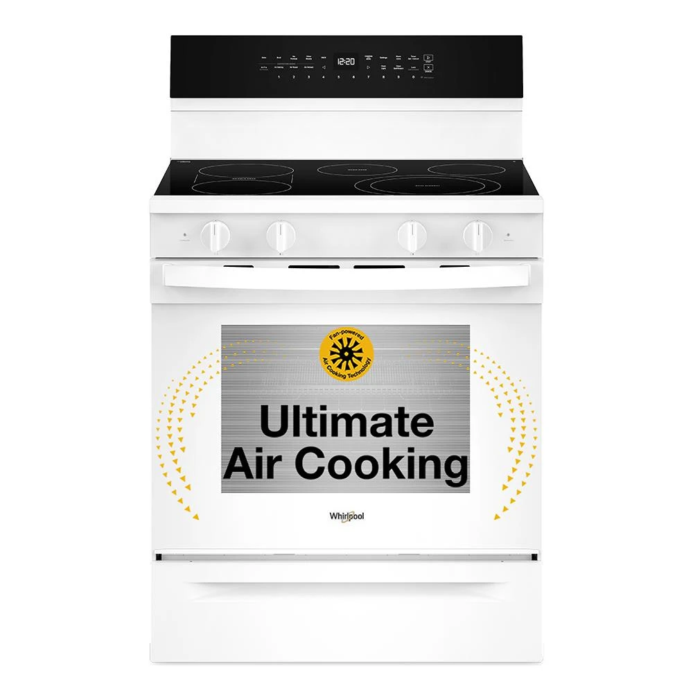 30-inch Electric Smart Range with Air Cooking Technology, No Preheat Air Fry, High Speed Preheat Oven, WipeClean™ Coating, and Steam/Self Clean view 49
