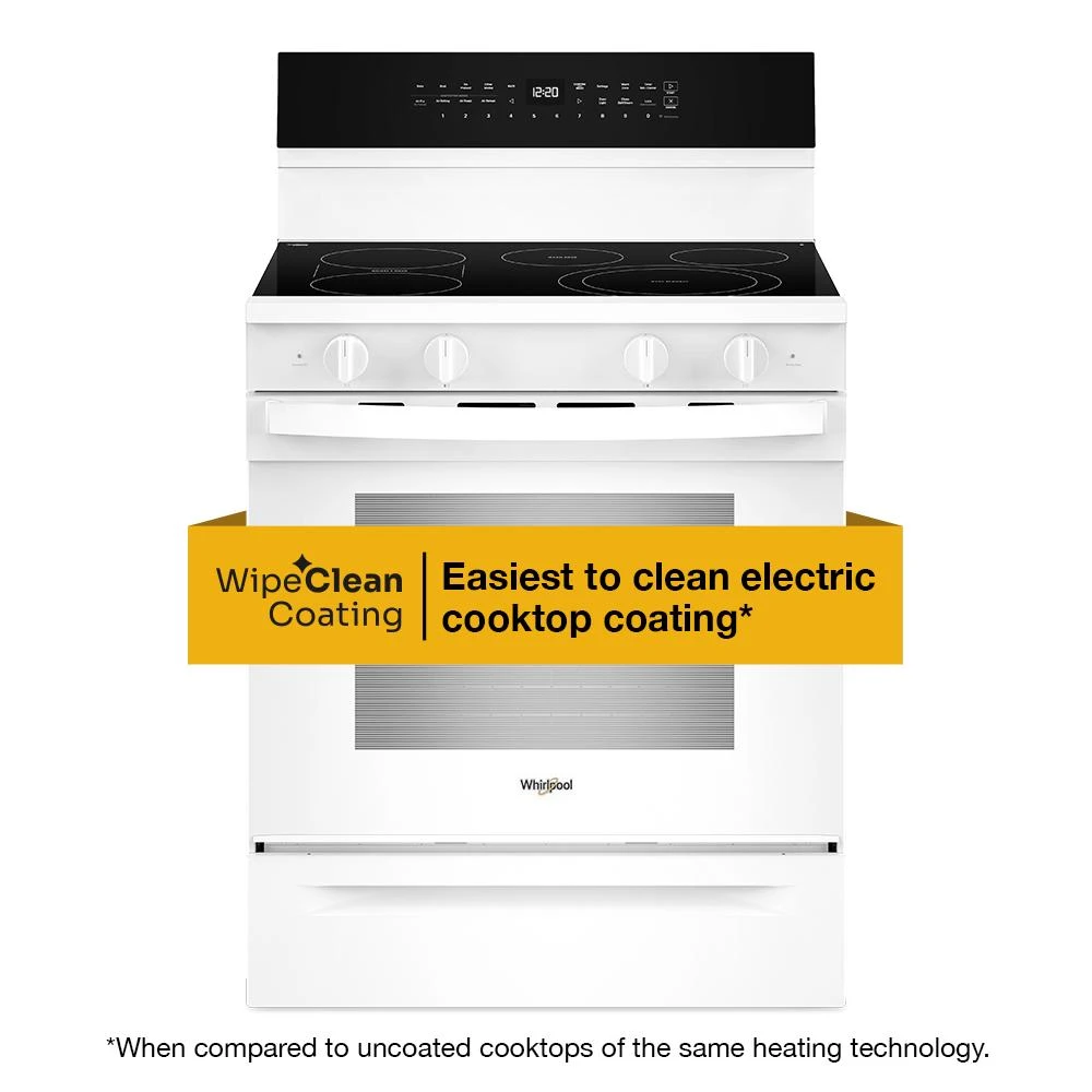 30-inch Electric Smart Range with Air Cooking Technology, No Preheat Air Fry, High Speed Preheat Oven, WipeClean™ Coating, and Steam/Self Clean view 50