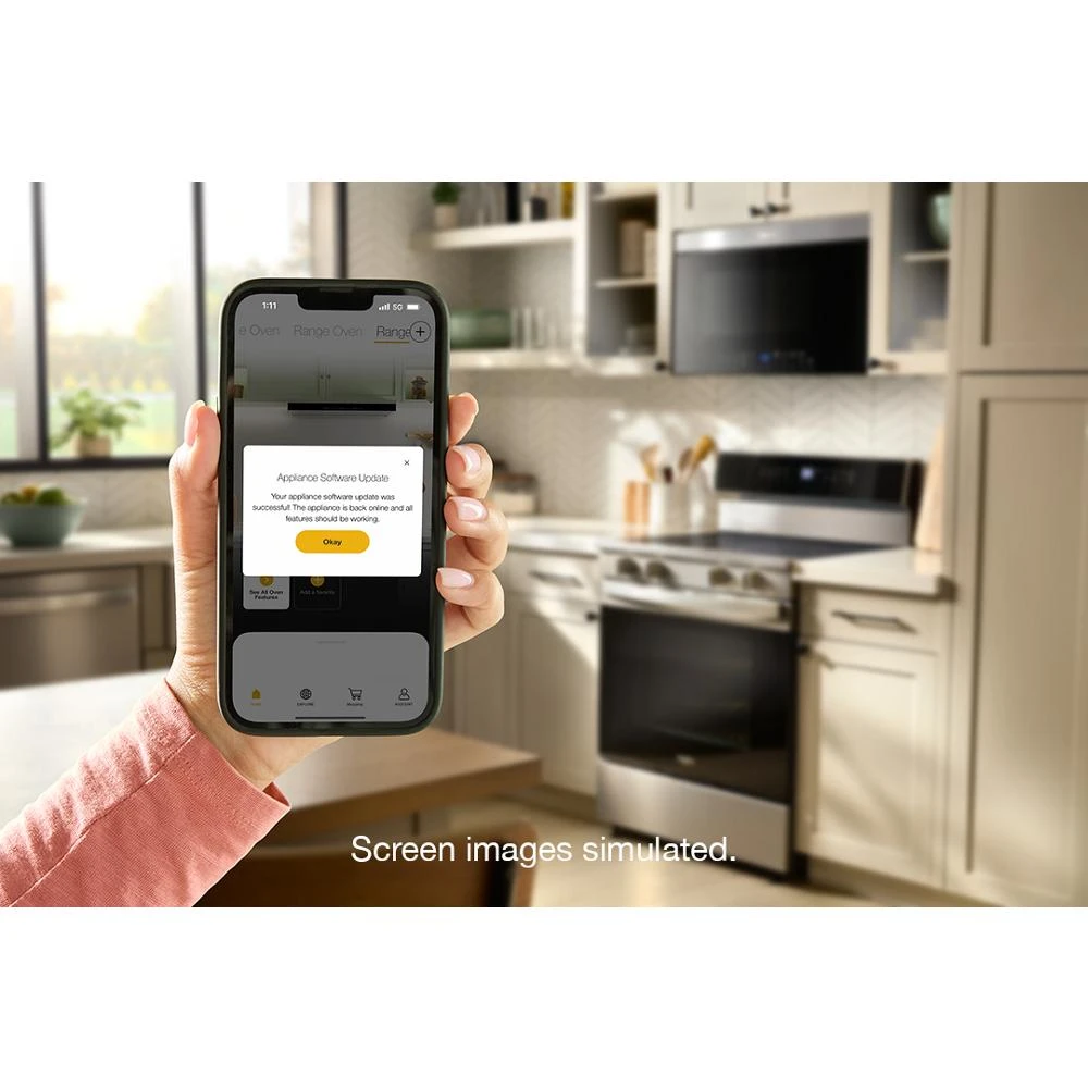 30-inch Electric Smart Range with Air Cooking Technology, No Preheat Air Fry, High Speed Preheat Oven, WipeClean™ Coating, and Steam/Self Clean view 14
