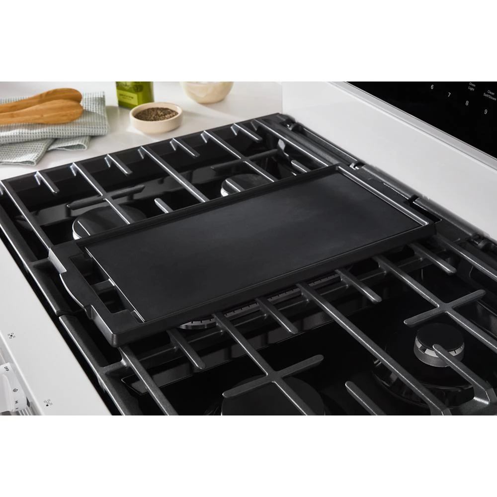 30-inch Electric Smart Range with Air Cooking Technology, No Preheat Air Fry, High Speed Preheat Oven, WipeClean™ Coating, and Steam/Self Clean view 4