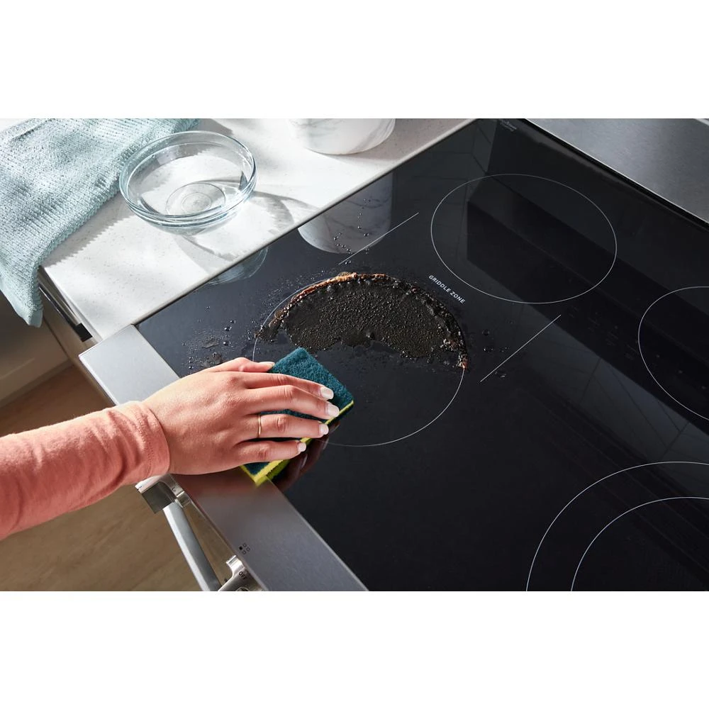 30-inch Electric Smart Range with Air Cooking Technology, No Preheat Air Fry, High Speed Preheat Oven, WipeClean™ Coating, and Steam/Self Clean view 11