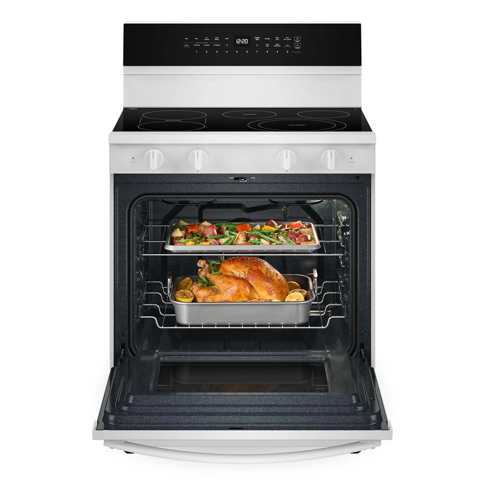 30-inch Electric Smart Range with Air Cooking Technology, No Preheat Air Fry, High Speed Preheat Oven, WipeClean™ Coating, and Steam/Self Clean view 2