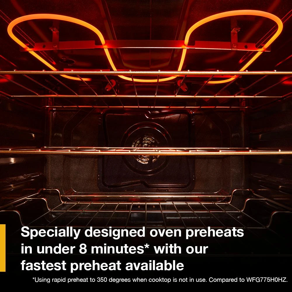 30-inch Electric Smart Range with Air Cooking Technology, No Preheat Air Fry, High Speed Preheat Oven, WipeClean™ Coating, and Steam/Self Clean view 25