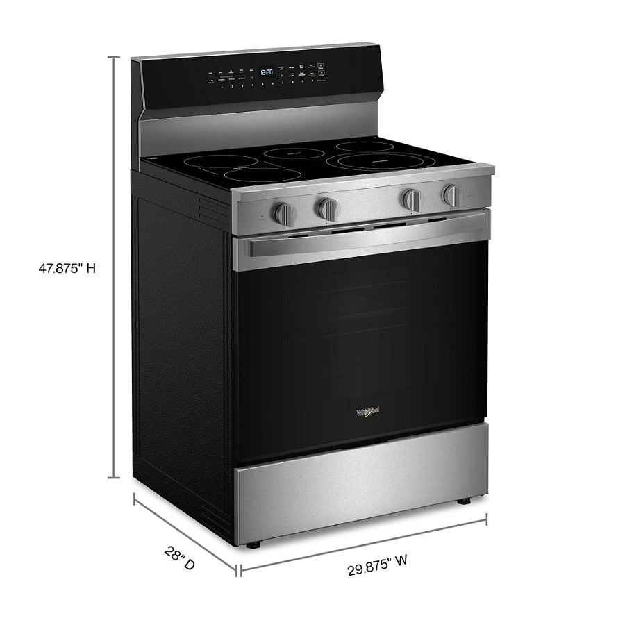 30-inch Electric Smart Range With Air Cooking Technology, No Preheat Air Fry, High Speed Preheat Oven, Wipeclean™ Coating, And Steam/self Clean view 3