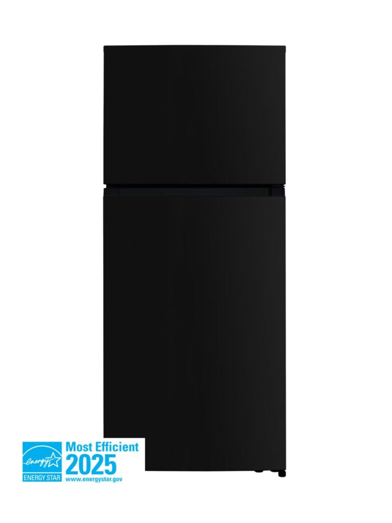 Woods 18.0 cu. Ft. Top Mount Frost-Free Fridge in Black WFF176B
