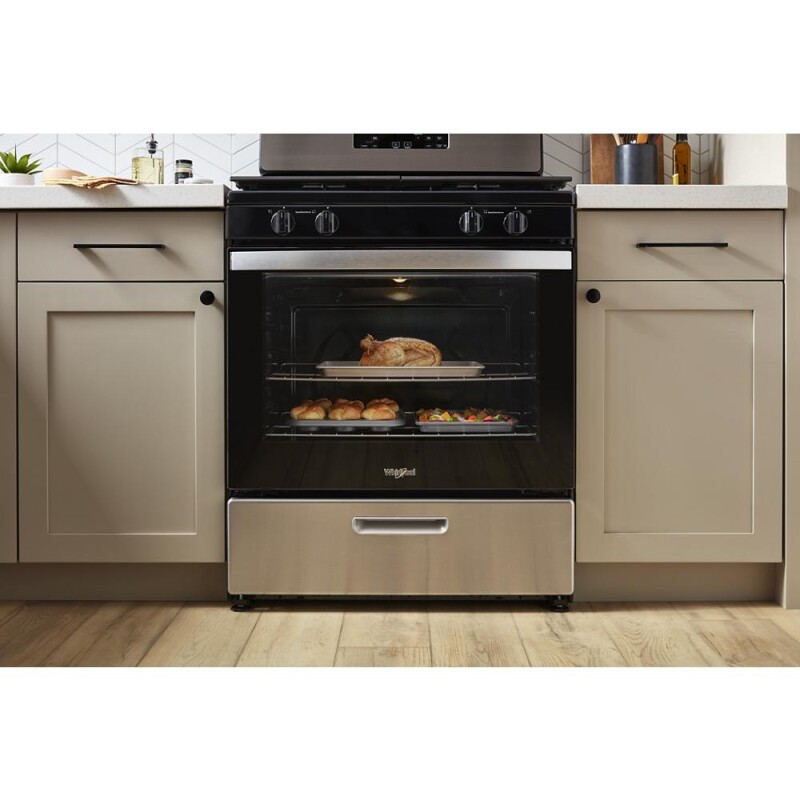 5.1 Cu. Ft. Freestanding Gas Range with Broiler Drawer WFG320M0MW