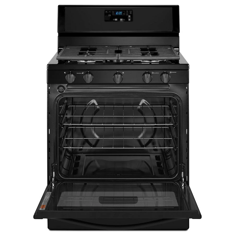 Whirlpool® 5.1 Cu. Ft. Freestanding 5-Burner Gas Stove WFG505M0BB, product image 4 of 5