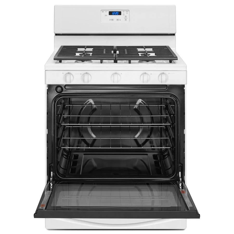 Whirlpool® 5.1 Cu. Ft. Freestanding 5-Burner Gas Stove WFG505M0BW