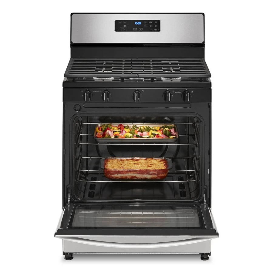 5.1 Cu. Ft. Freestanding Gas Range with Edge to Edge Cooktop view 2
