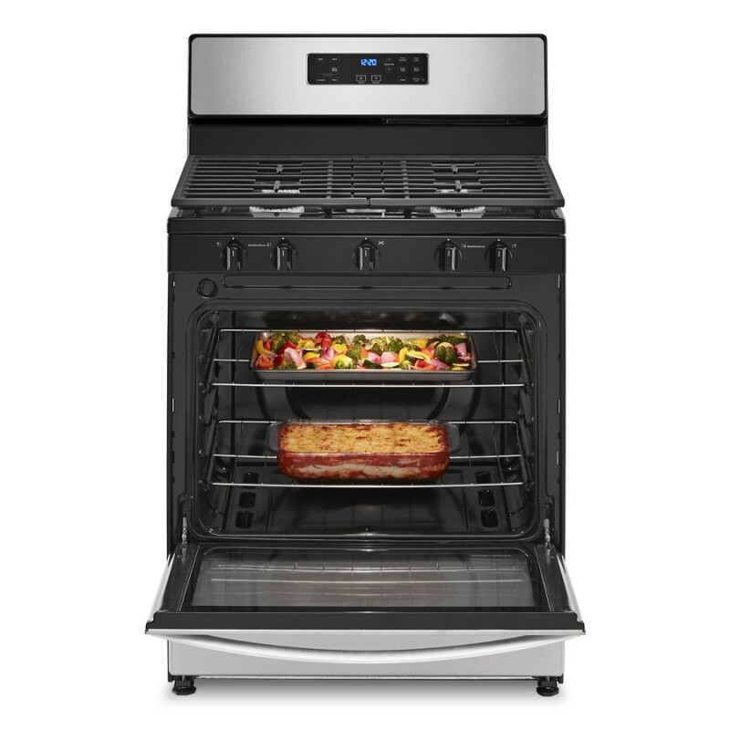 5.1 Cu. Ft. Freestanding Gas Range with Edge to Edge Cooktop WFG505M0MS