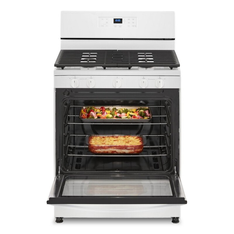 5.1 Cu. Ft. Freestanding Gas Range with Edge to Edge Cooktop WFG505M0MW