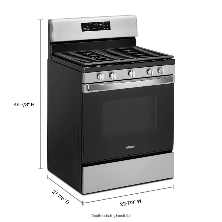 5.0 cu. ft. Gas Range with Center Oval Burner view 10