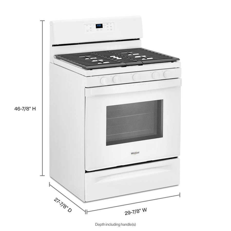 5.0 cu. ft. Gas Range with Center Oval Burner WFG525S0JW, product image 10 of 10