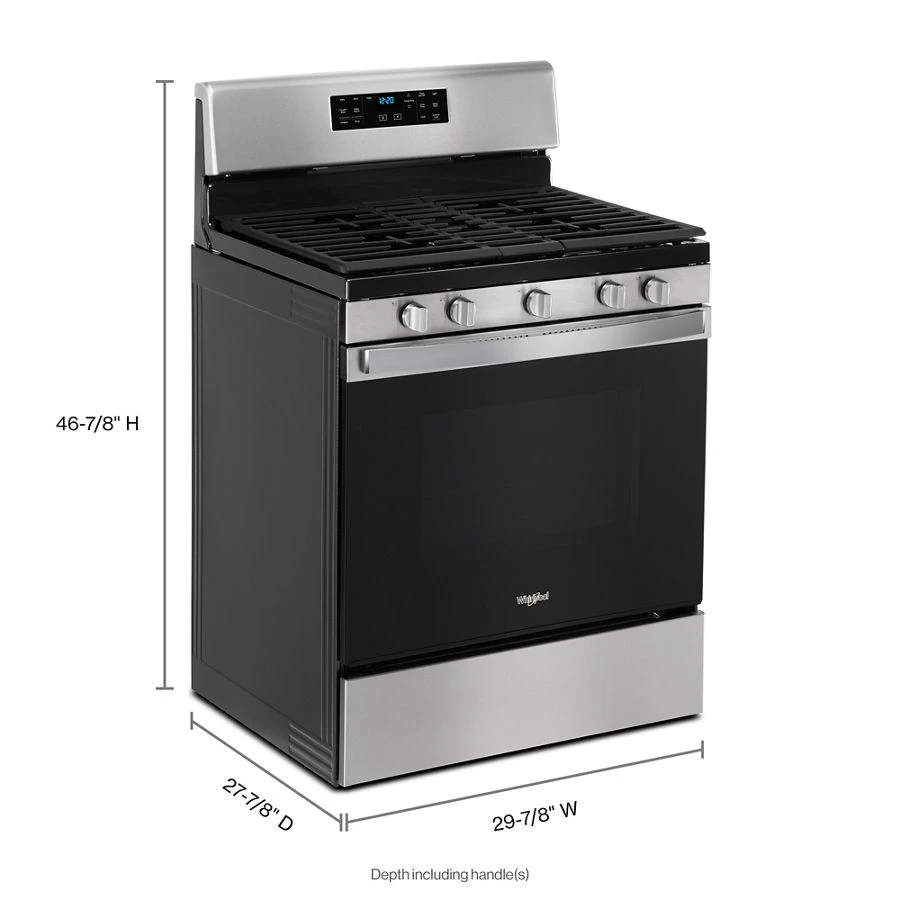 5.0 cu. ft. gas convection oven with fan convection cooking WFG535S0JS, product image 11 of 11