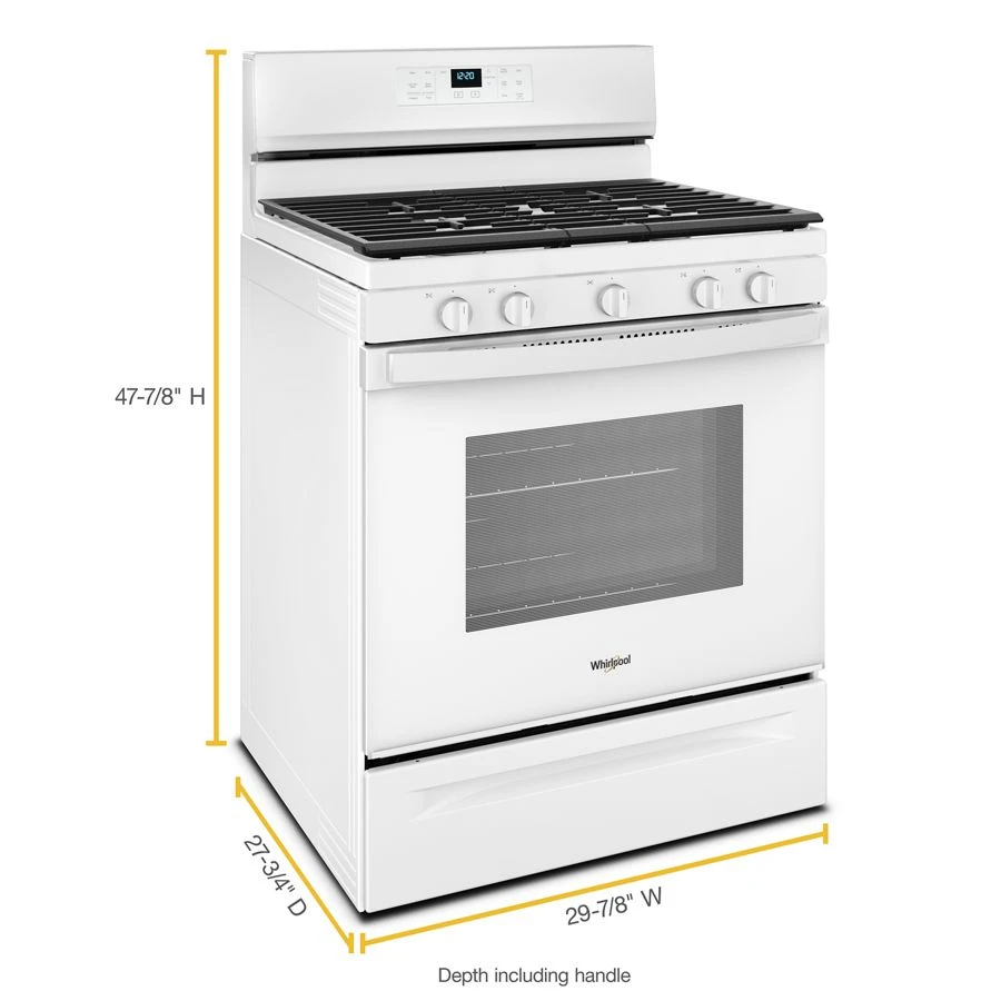 5.0 cu. ft. Whirlpool® gas convection oven with Frozen Bake™ technology WFG550S0HW
