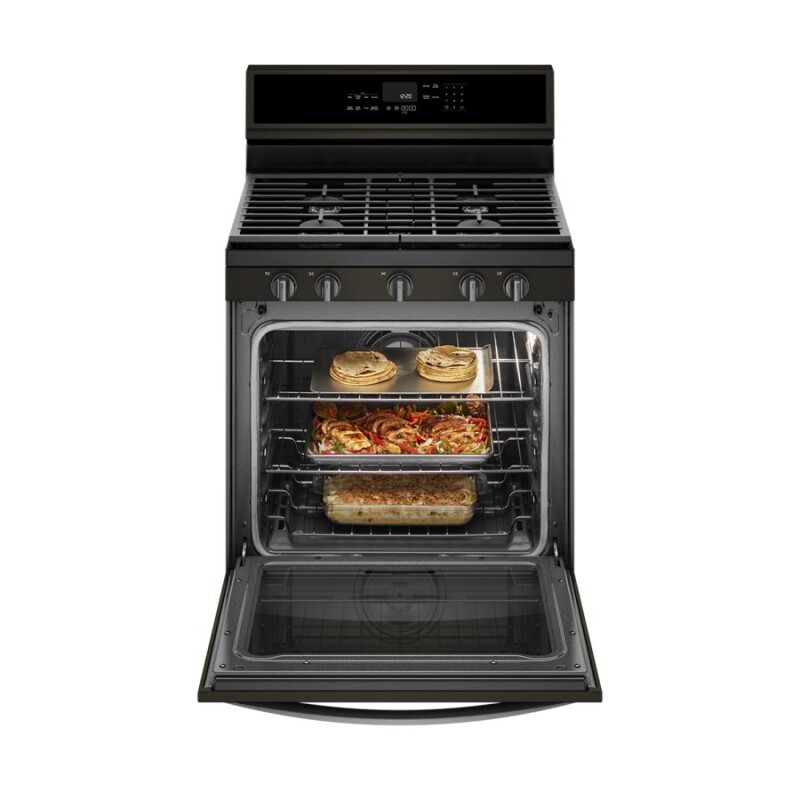 5.8 cu. ft. Smart Freestanding Gas Range with EZ-2-Lift Grates WFG975H0HV