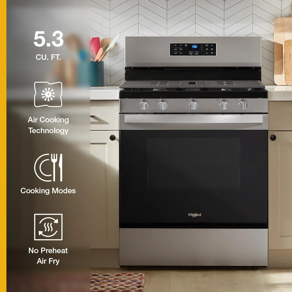 30-inch Gas Range with Air Cooking Technology and Steam Clean view 10