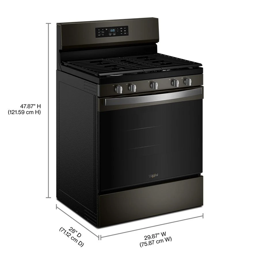 30-inch Gas Range with Air Cooking Technology and Steam Clean WFGS4530SV