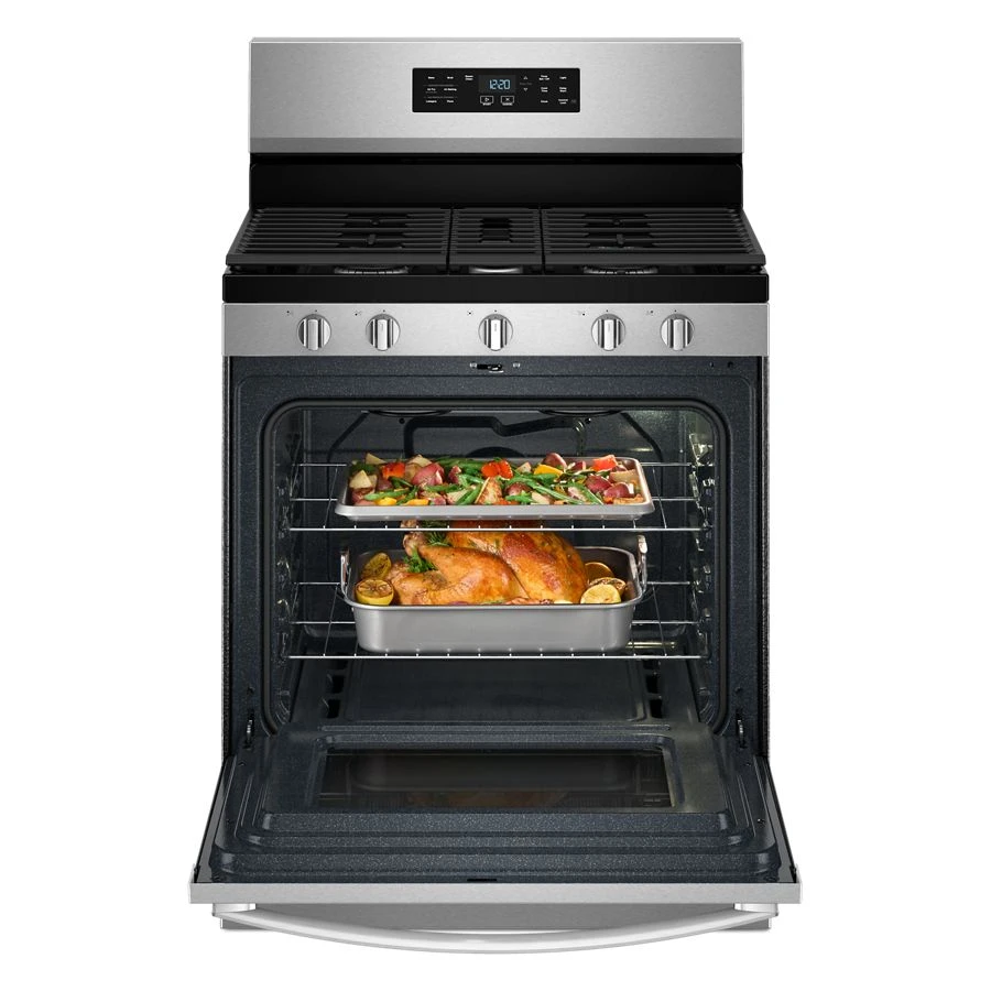 30-inch Gas Range with Air Cooking Technology and Steam Clean WFGS4530SZ