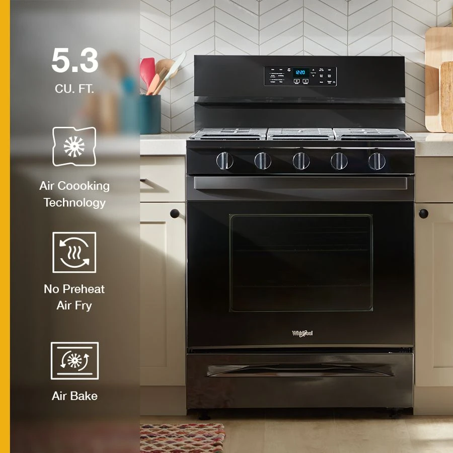 30-inch Gas Range with Air Cooking Technology, No Preheat Air Fry and Air Baking and Self Clean view 16