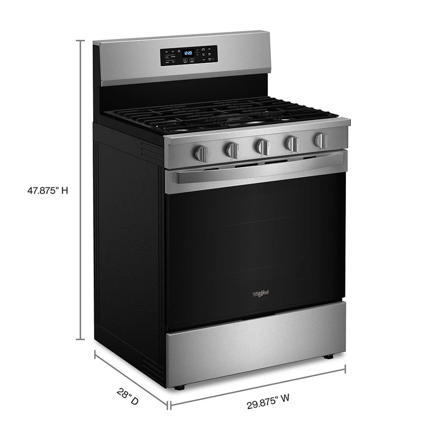 30-inch Gas Range with Air Cooking Technology, No Preheat Air Fry and Air Baking and Self Clean view 3