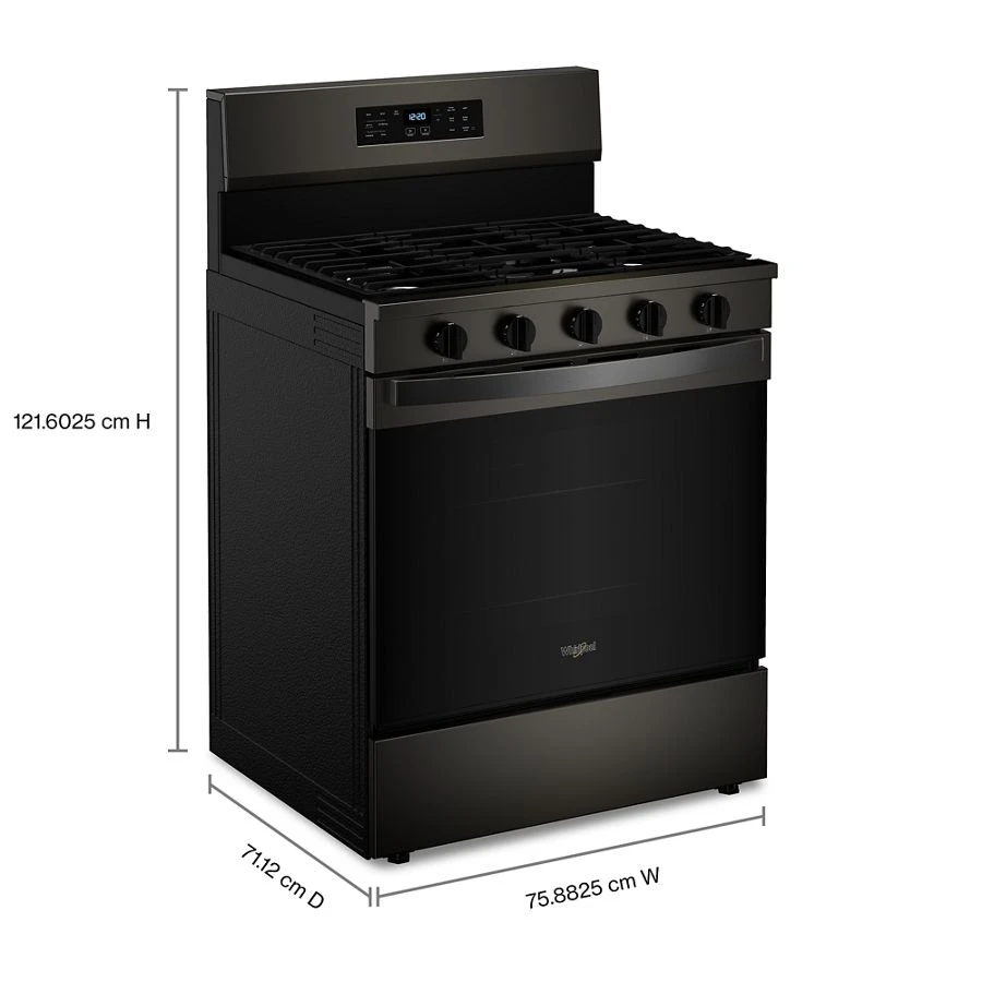30-inch Gas Range with Air Cooking Technology, No Preheat Air Fry and Air Baking and Self Clean view 3
