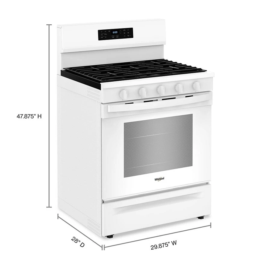 30-inch Gas Range with Air Cooking Technology, No Preheat Air Fry and Air Baking and Self Clean view 3