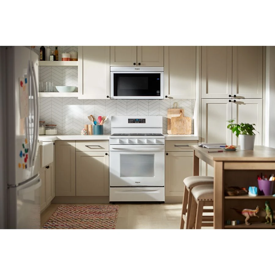 30-inch Gas Range with Air Cooking Technology and EZ-2-Lift™ Hinged Grates WFGS5730SW