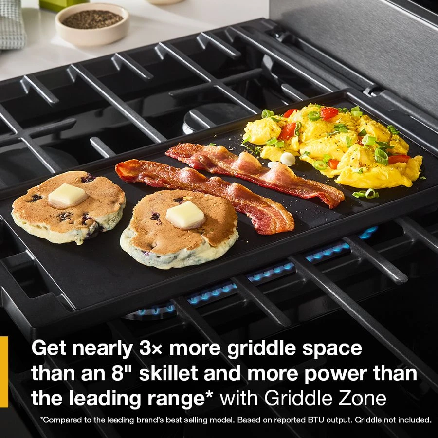30-inch Smart Gas Range with Air Cooking Technology, No Preheat Air Fry, Steam/Self Clean and High Speed Preheat view 13