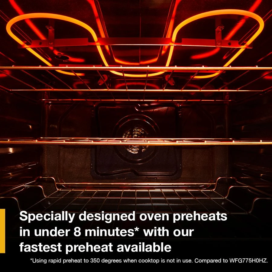 30-inch Smart Gas Range with Air Cooking Technology, No Preheat Air Fry, Steam/Self Clean and High Speed Preheat view 12
