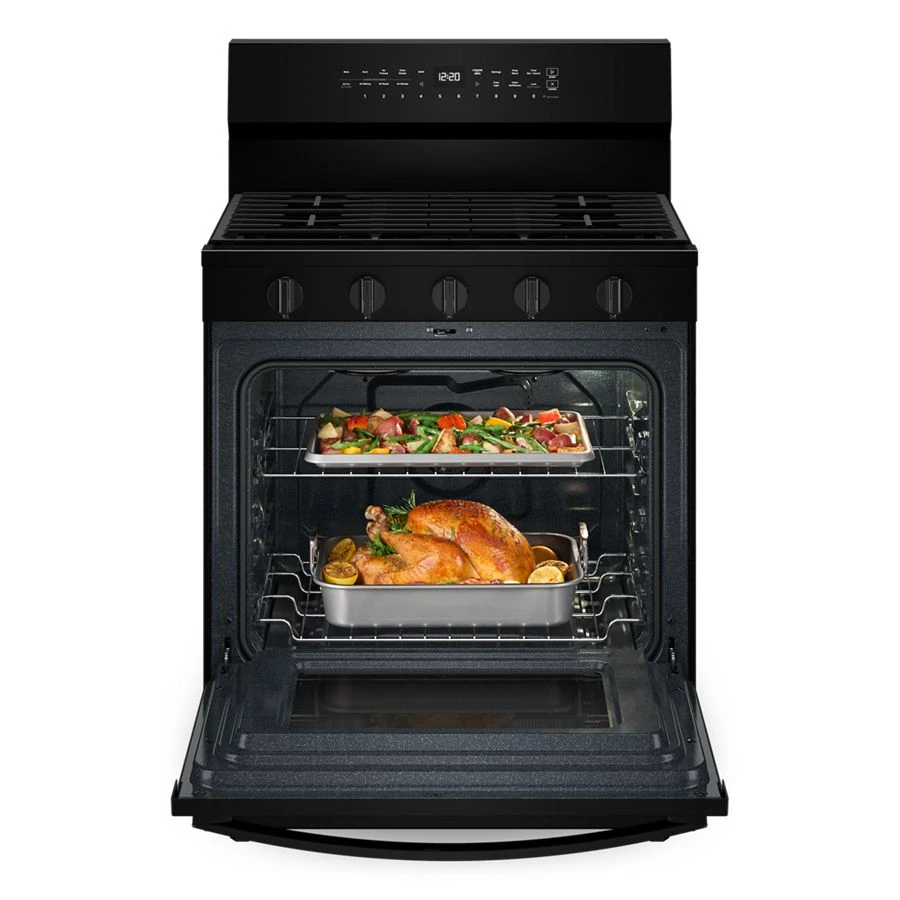 30-inch Smart Gas Range with Air Cooking Technology, No Preheat Air Fry, Steam/Self Clean and High Speed Preheat view 2