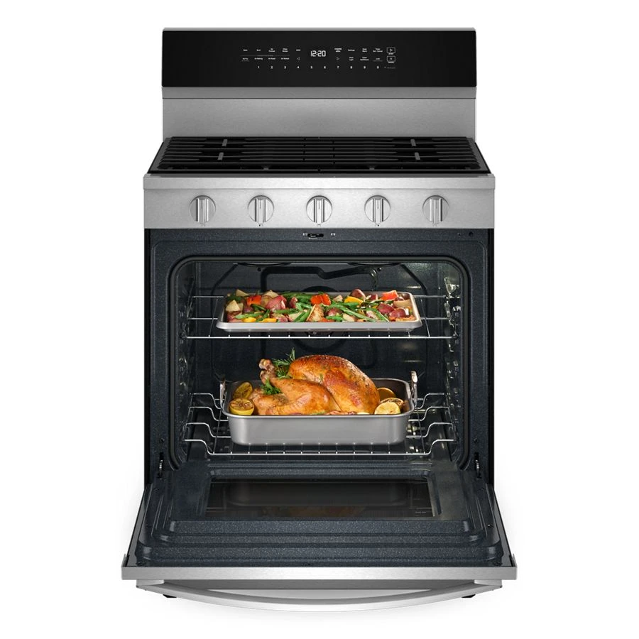 30-inch Smart Gas Range With Air Cooking Technology, No Preheat Air Fry, Steam/self Clean And High Speed Preheat view 2
