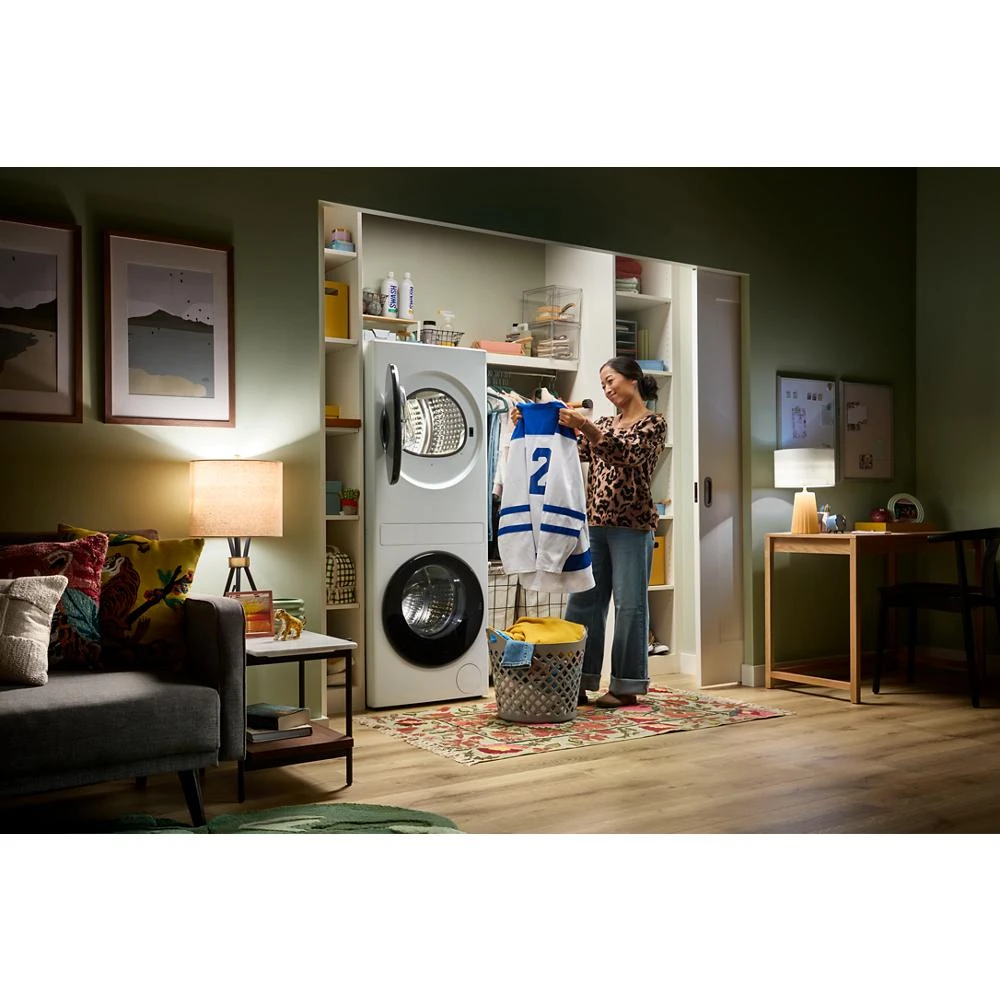 Compact ENERGY STAR® Ventless Heat Pump Laundry Tower with 2.7-cu ft Washer and Electric 4.3-cu ft Dryer view 6
