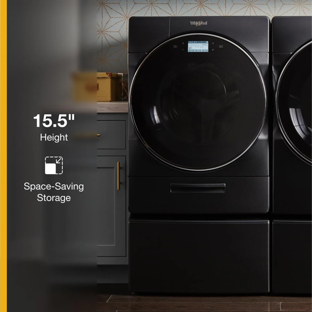 15.5" Pedestal for Front Load Washer and Dryer with Storage view 2