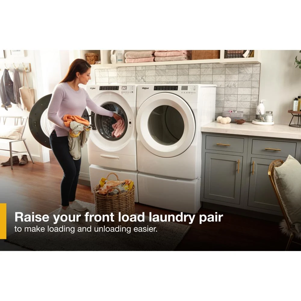15.5" Pedestal for Front Load Washer and Dryer with Storage view 3