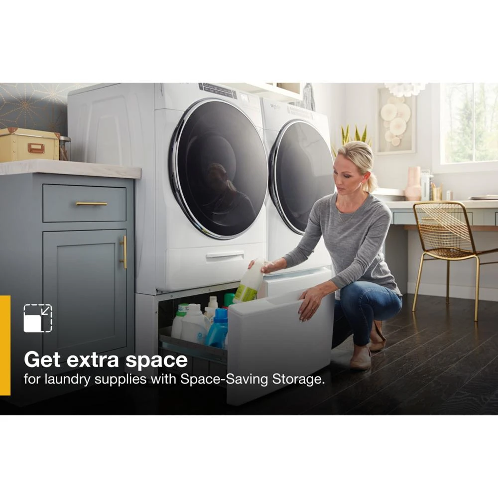 15.5" Pedestal for Front Load Washer and Dryer with Storage view 4