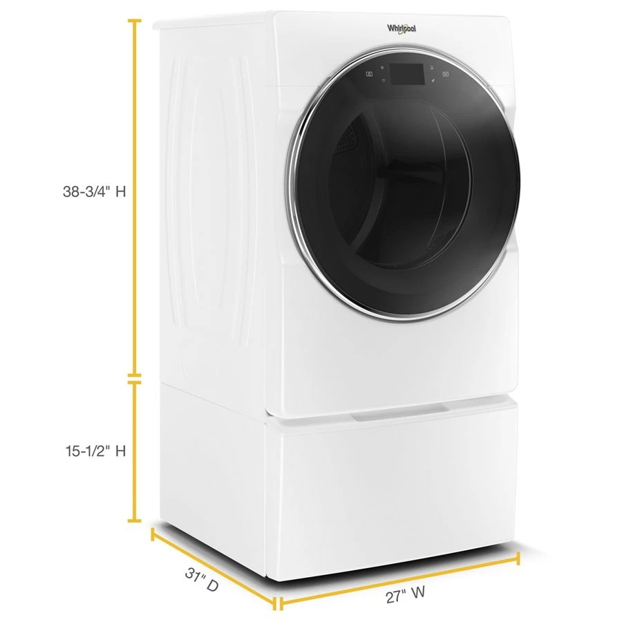 15.5" Pedestal for Front Load Washer and Dryer with Storage view 8
