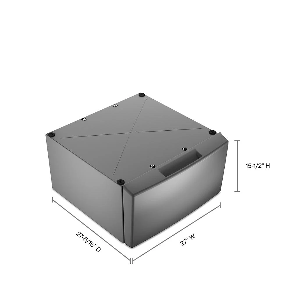 15.5" Pedestal for Front Load Washer and Dryer with Storage view 5