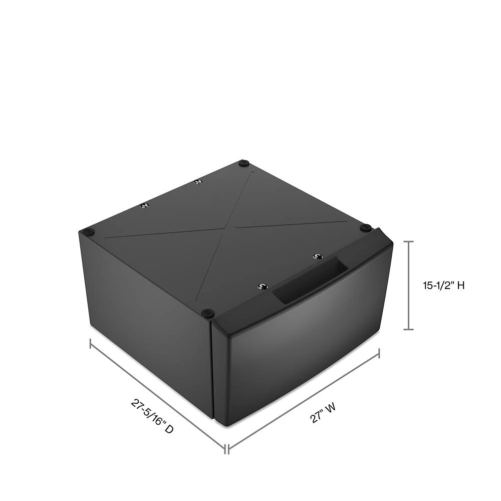 15.5" Pedestal for Front Load Washer and Dryer with Storage view 6