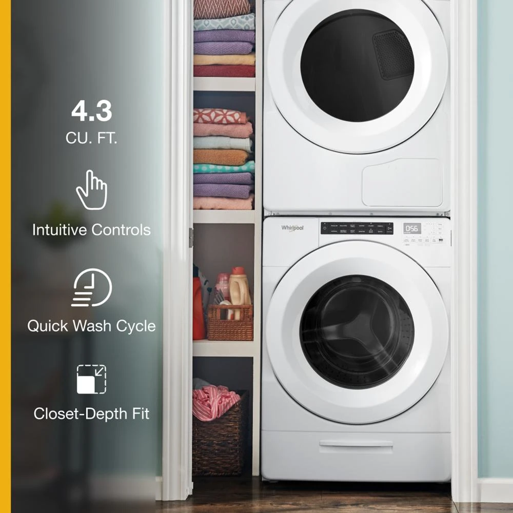 4.3 cu. ft. Closet-Depth Front Load Washer with Intuitive Controls view 28