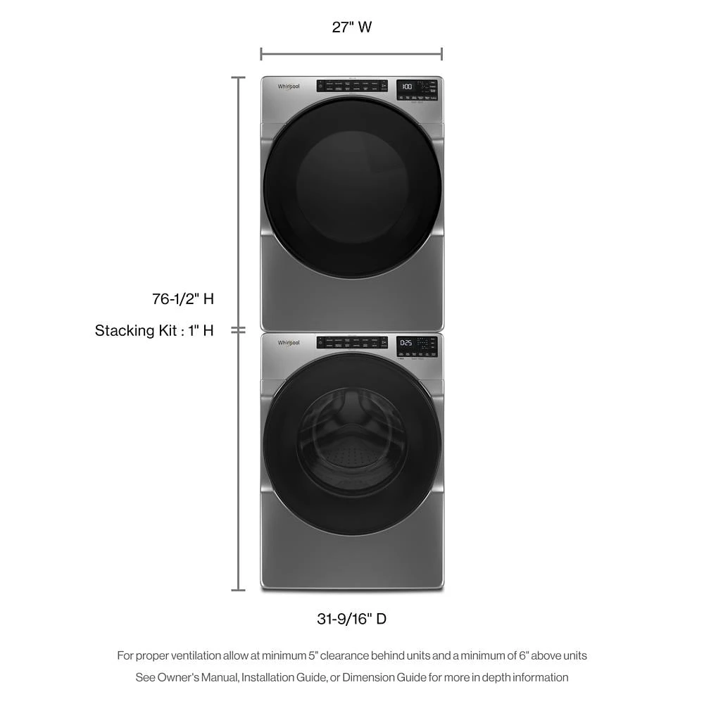 4.3 cu. ft. Closet-Depth Front Load Washer with Intuitive Controls view 21