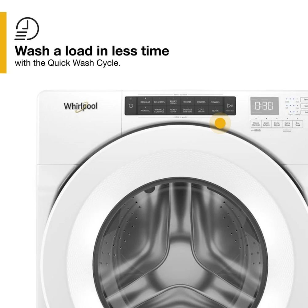 4.3 cu. ft. Closet-Depth Front Load Washer with Intuitive Controls view 10