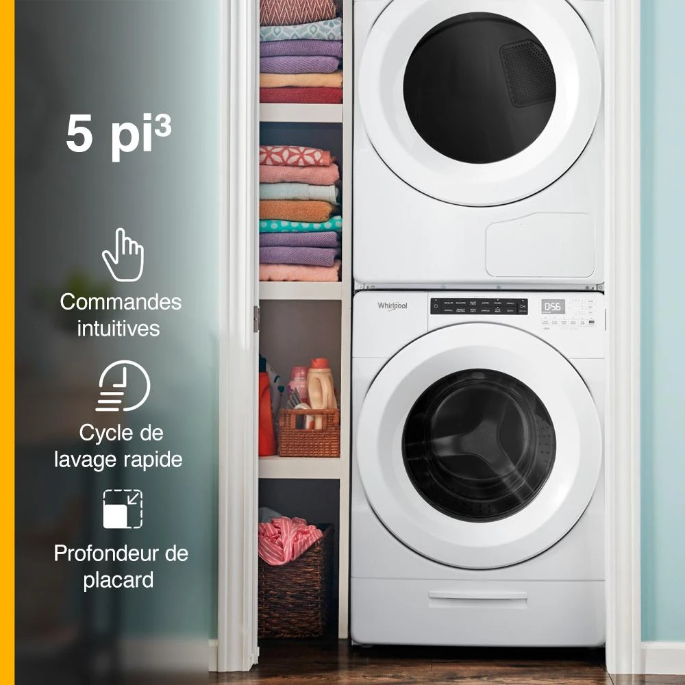 4.3 cu. ft. Closet-Depth Front Load Washer with Intuitive Controls view 7