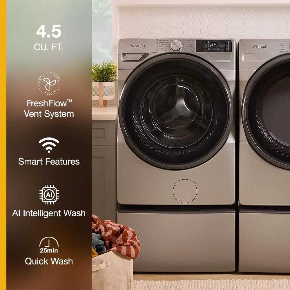 4.5 cu. ft. Smart Front Load ENERGY STAR® Washer with FreshFlow™ Vent System view 42
