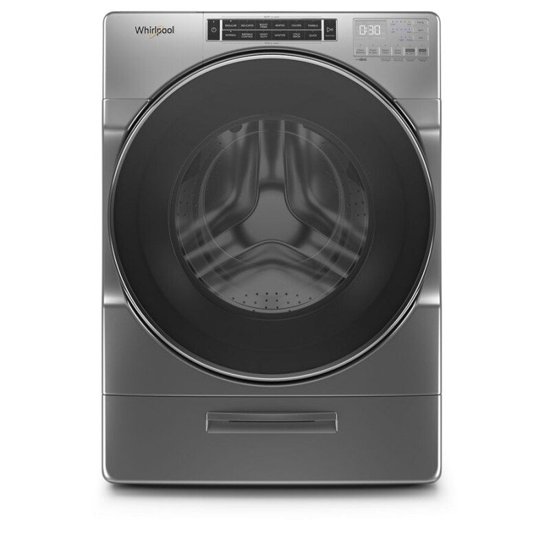 Whirlpool 4.3 cu. ft. Closet-Depth Front Load Washer with Load & Go™ XL Dispenser Chrome Shadow WFW862CHC Picture 1
