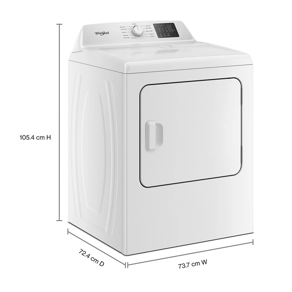 7.0 cu. ft. Gas Long Vent Dryer with Adaptive Dry - Vented Top Load Matching WGD4105LSW