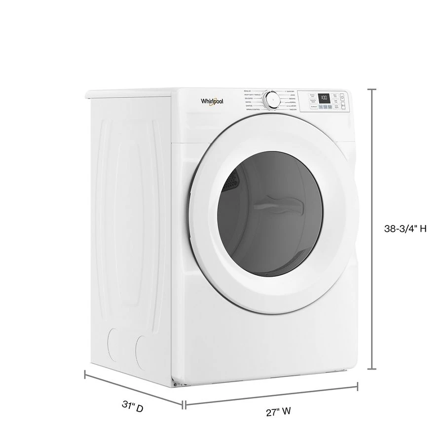 7.4 cu. ft. ENERGY STAR® Certified Front Load Gas Dryer with Wrinkle Shield™ Option view 12